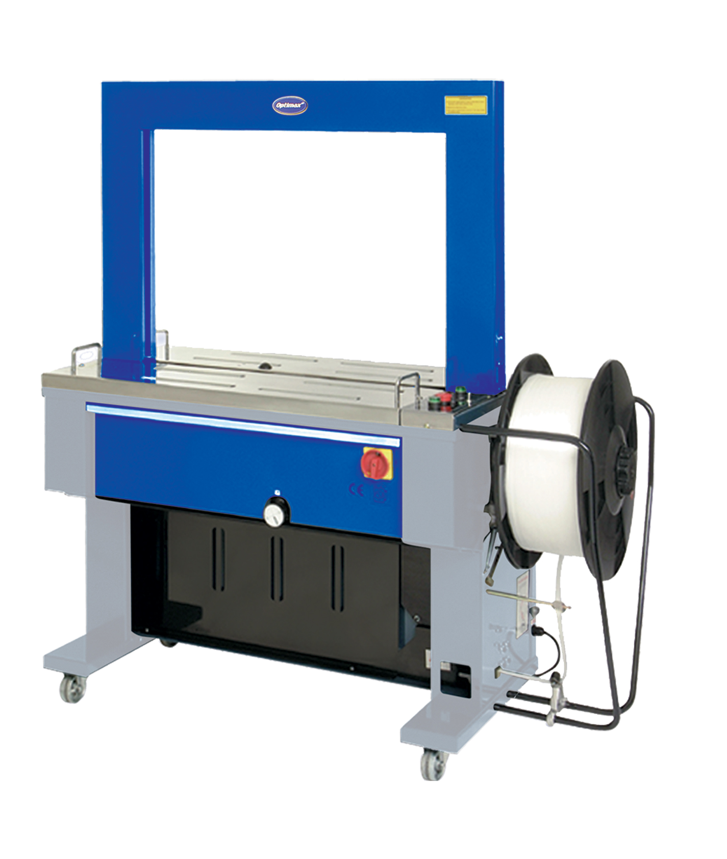 Optimax TRS600-12L Fully Automatic Strapping Machine With Large Arch 1050x800mm (For 12mm Strapping)
