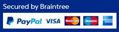 Secured By Braintree secure payment via paypal