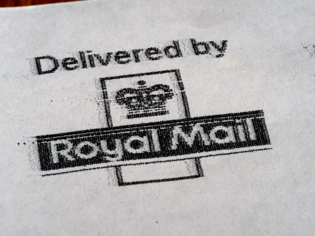Royal Mail's package delivery stamp